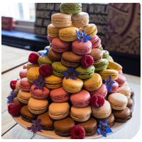 A pyramid of macarons
